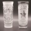 Texas engraved shot glass set – Deep Cut vs Raised Cut comparison