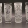 Texas engraved shot glass set of 4 – Texas Star Deep Cut and Raised Cut