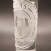 Lone Star Seal Deep Cut Texas Engraved Tequila Shot Glass Texas Lone Star Seal engraved tequila shot glass deep cut sandblasted engraving