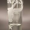 Texas Longhorn Heritage engraved tequila shot glass deep cut sandblasted engraving