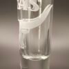 Texas Longhorn Heritage tequila shot glass deep cut engraving side detail
